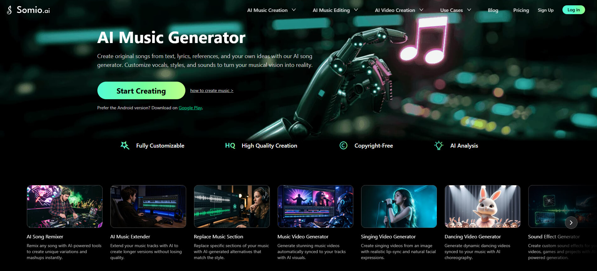 Somio AI music generator
